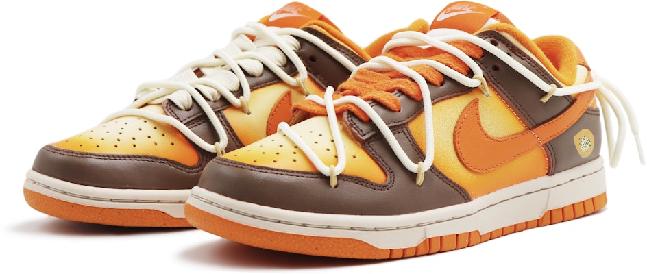 【定製球鞋】Nike Dunk Low 蒸氣木偶 水果系列 椰椰木瓜奶咖 高級 小眾 鴛鴦鞋帶 低筒 板鞋 女款 橘色 Lookbook 【定製球鞋】Nike Dunk Low 蒸氣木偶 水果系列 椰椰木瓜奶咖 高級 小眾 鴛鴦鞋帶 低筒 板鞋 女款 橘色