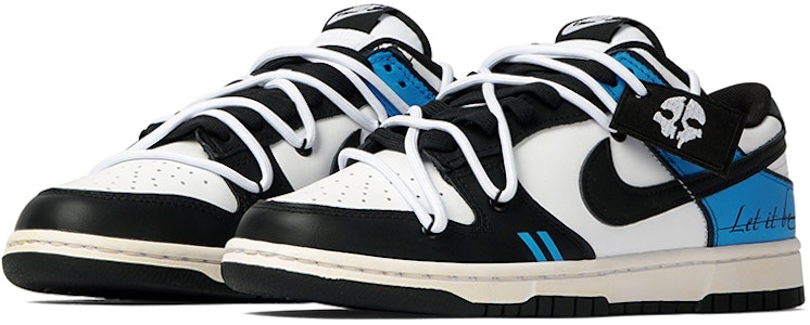 【客製化球鞋】Nike Dunk Low 過去隨風 怪誕 朋克 簡約 北卡藍 經典 低筒 滑板鞋 女款 黑白藍 Lookbook 【客製化球鞋】Nike Dunk Low 過去隨風 怪誕 朋克 簡約 北卡藍 經典 低筒 滑板鞋 女款 黑白藍