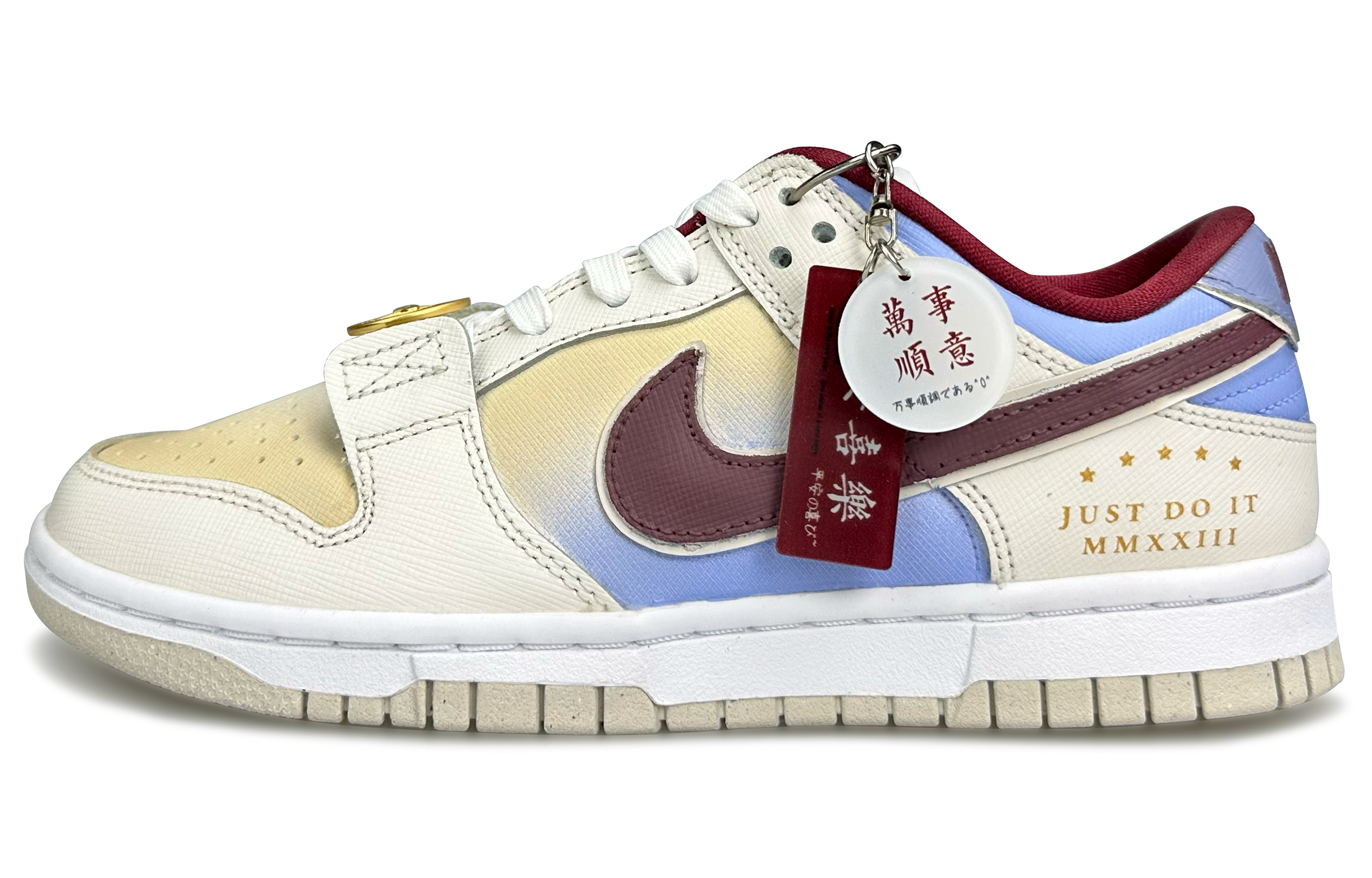 Buy (W) [定制鞋] 耐克Dunk低帮‘淡蓝色’ DV1160-100(Team79-女款平安喜乐)