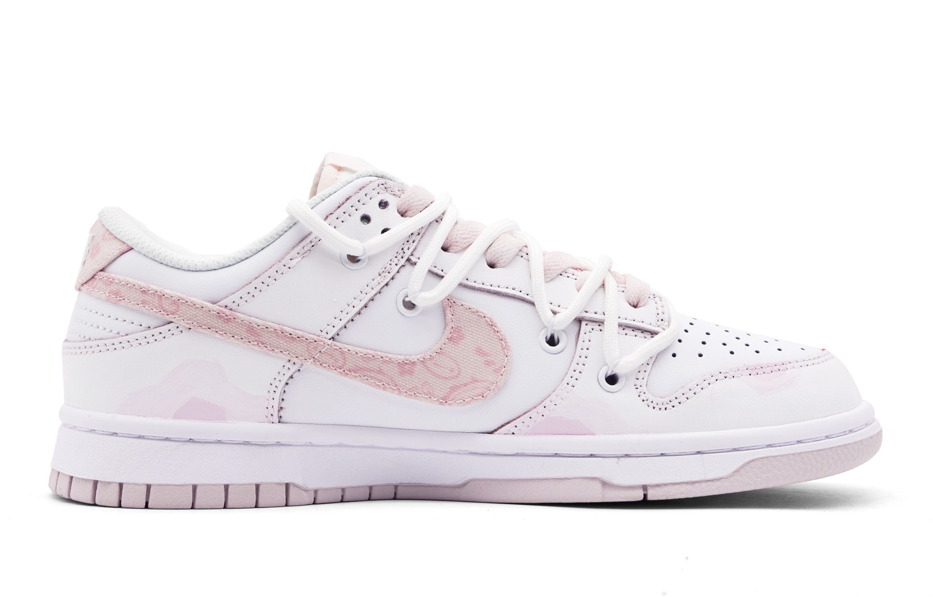 Order (W) [カスタムシューズ]（女性用）ナイキ ダンク ロー 'パステルピンク ブロッサム' FD1449-100(Team51-女款樱落)