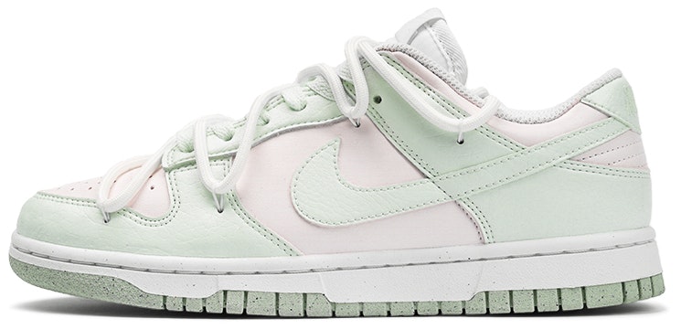 custom-shoes-women-nike-dunk-low-peach-and-green