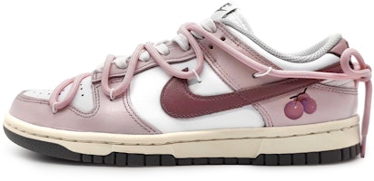 【訂製球鞋】 Nike Dunk Low 甜水果 蜜桃烏龍 簡約色彩 低筒 板鞋 女款 粉白黑 Buy 【訂製球鞋】 Nike Dunk Low 甜水果 蜜桃烏龍 簡約色彩 低筒 板鞋 女款 粉白黑