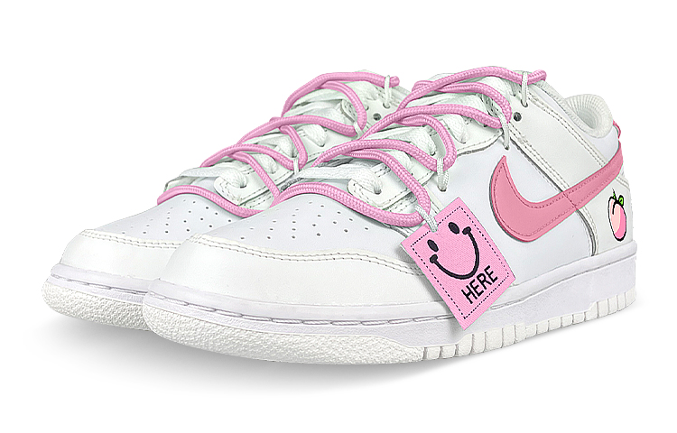 Lookbook (W) [Kasut Custom] Nike Dunk Low 'Peach Smiley' DH9765-100(Team47-女桃子解)