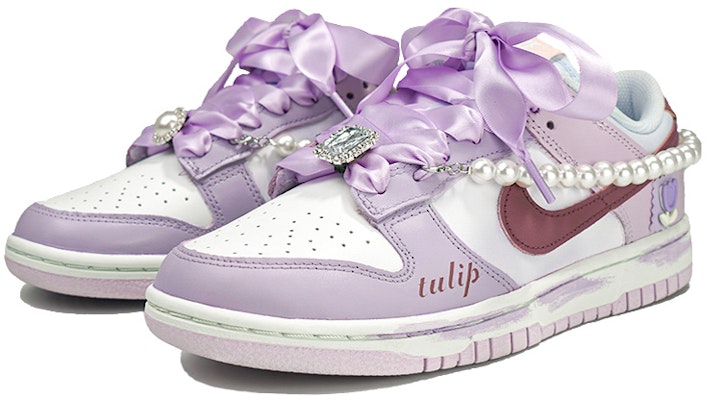 (W) 나이키 덩크 로우 '펄 튤립' (커스텀) DD1503-001(Team27-女款珍珠郁金香紫) Lookbook (W) 나이키 덩크 로우 '펄 튤립' (커스텀) DD1503-001(Team27-女款珍珠郁金香紫)