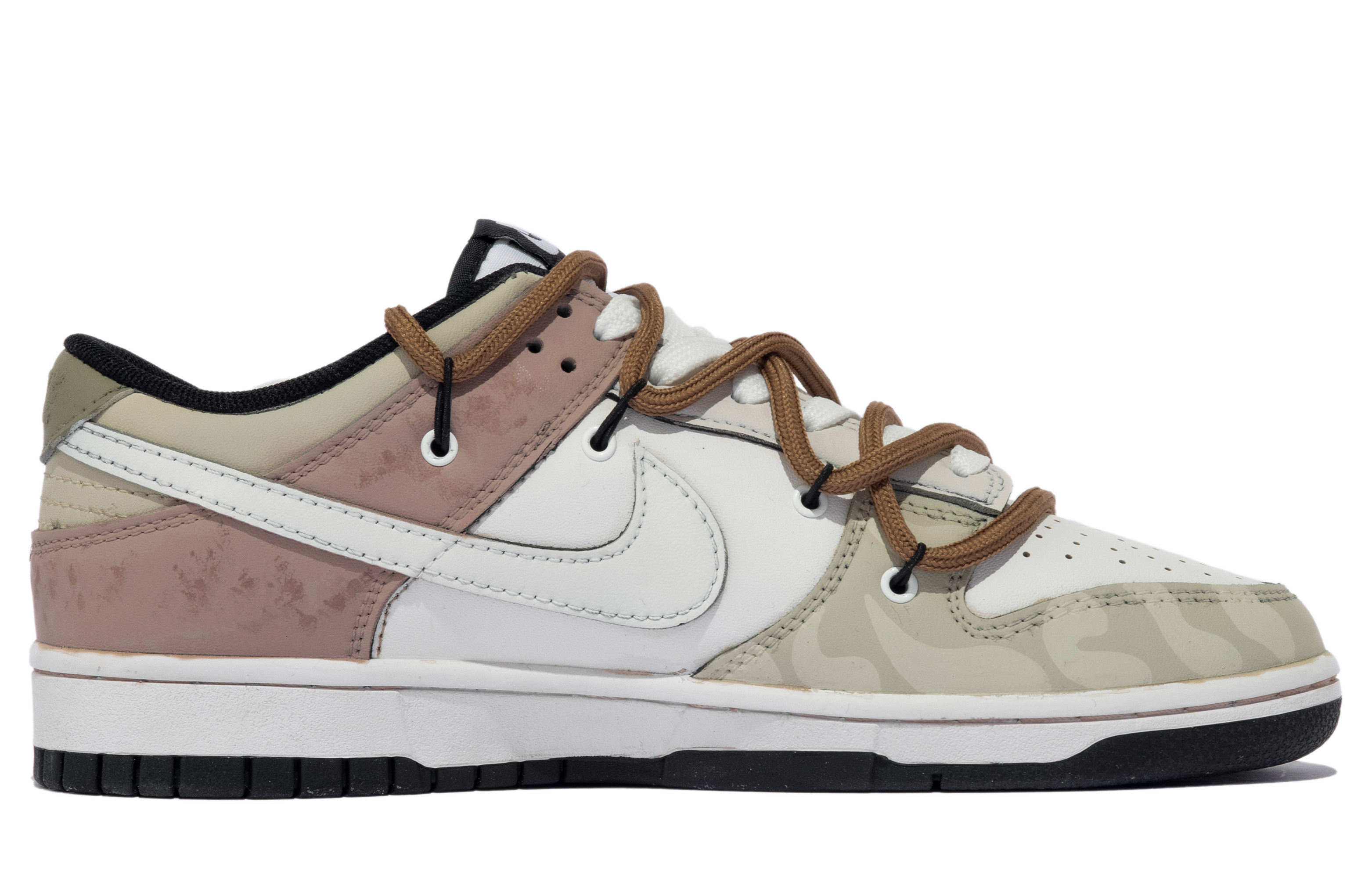 Order (W) Nike Dunk Low ピンク茶黄ハートピクセル (カスタム) CW1590-100(TeamM-女款梦境收藏xhzz)