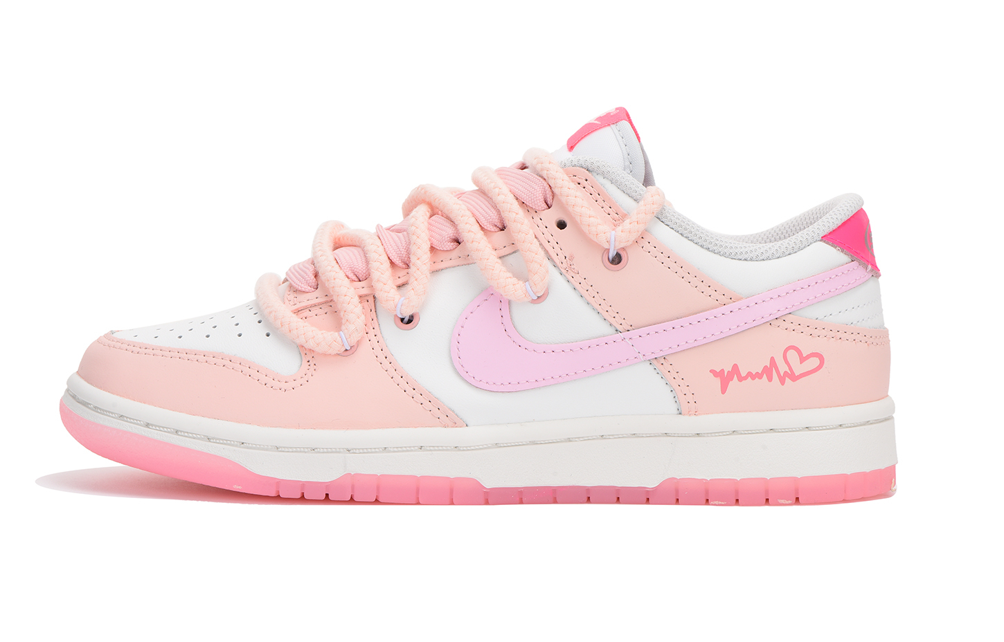 Buy 【訂製球鞋】Nike Dunk Low 字母 解構 高街 低筒 板鞋 女款 粉色