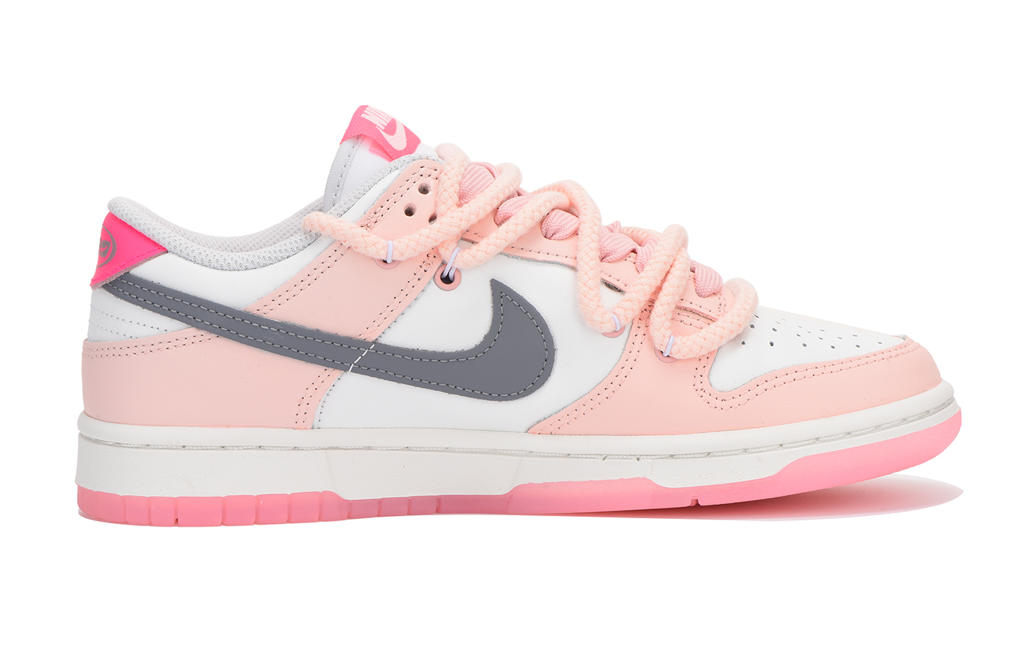 Order 【訂製球鞋】Nike Dunk Low 字母 解構 高街 低筒 板鞋 女款 粉色