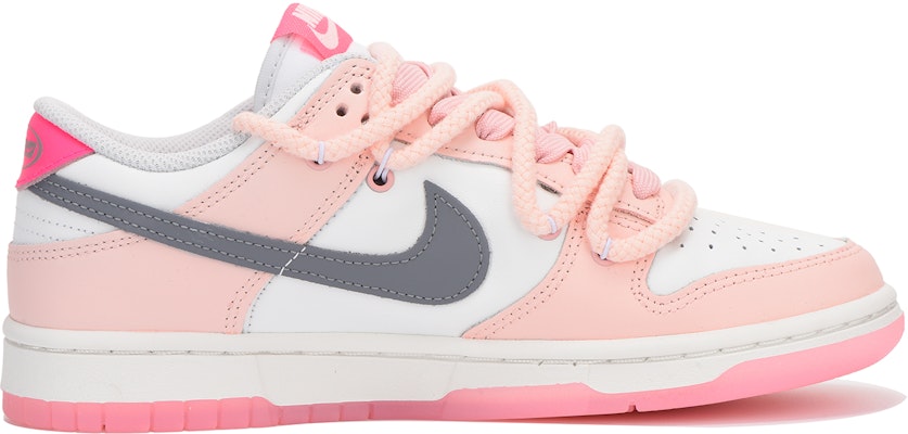 【訂製球鞋】Nike Dunk Low 字母 解構 高街 低筒 板鞋 女款 粉色 Order 【訂製球鞋】Nike Dunk Low 字母 解構 高街 低筒 板鞋 女款 粉色