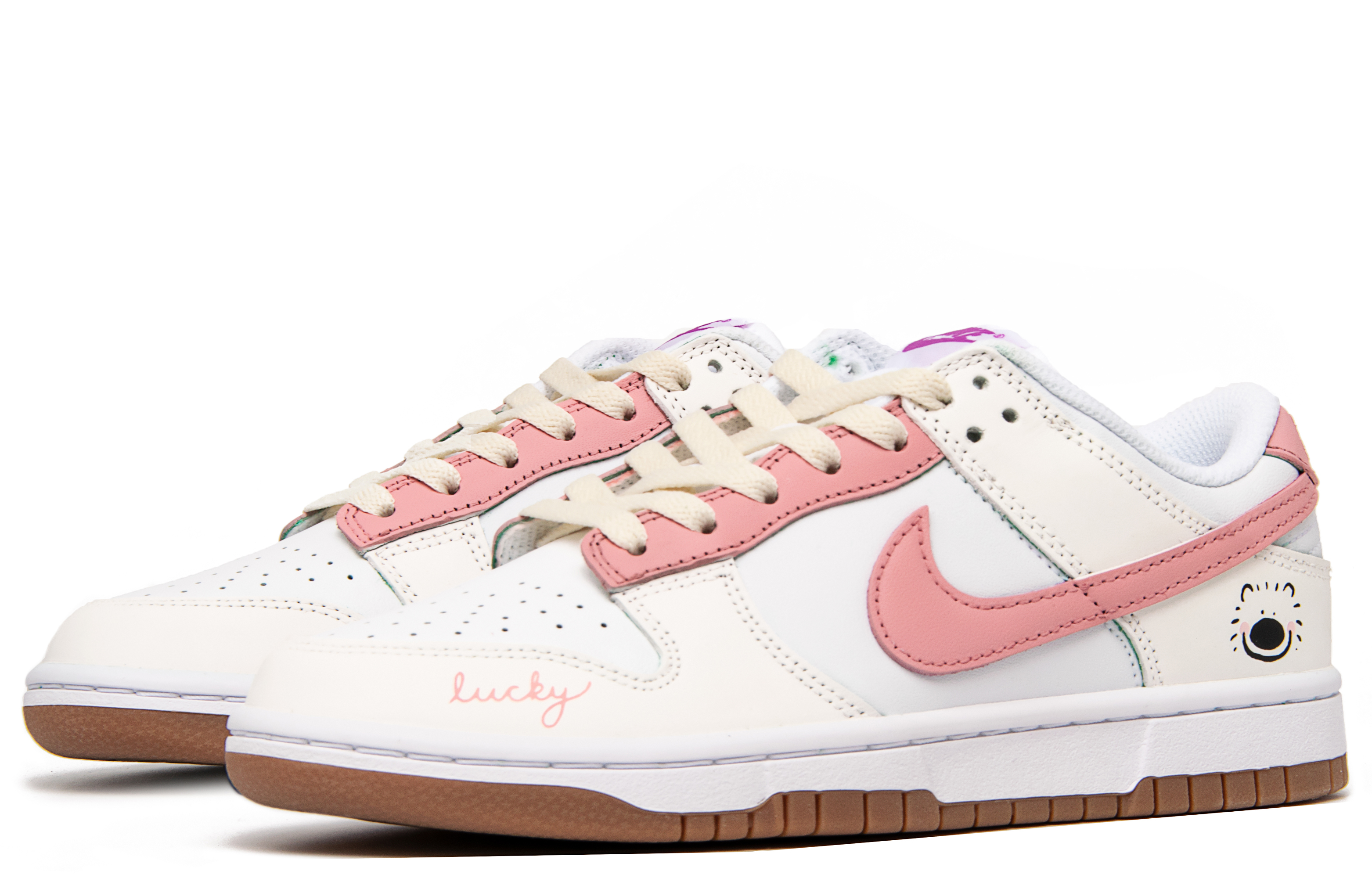 Shop [Custom Shoes] (Women) Nike Dunk Low 'Pink Berry Pup'