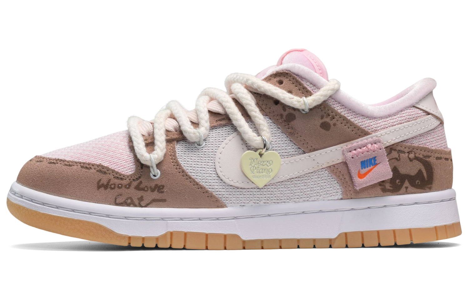 Buy (W) [Sneakers Kustom] Nike Dunk Low 'Pink Brown Mud Kitty' DZ5318-640(TeamE-女款Kitty粉棕)