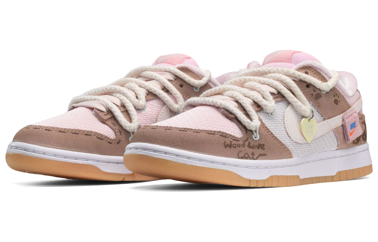 Lookbook (W) [Sneakers Kustom] Nike Dunk Low 'Pink Brown Mud Kitty' DZ5318-640(TeamE-女款Kitty粉棕)