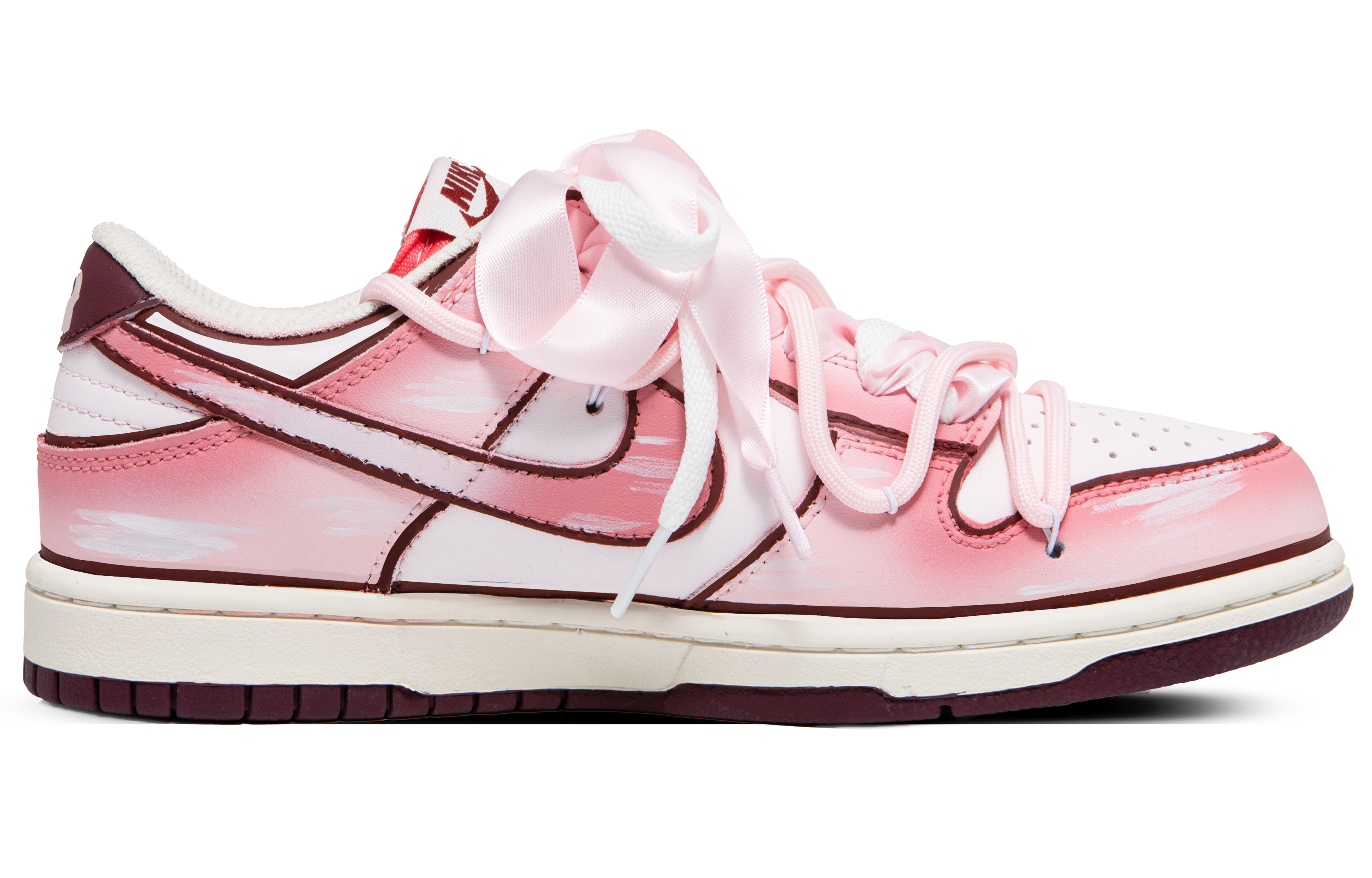 Lookbook (W) [Zapatillas Personalizadas] Nike Dunk Low 'Pink Comic' HF0736-161（Team63-粉色限定）