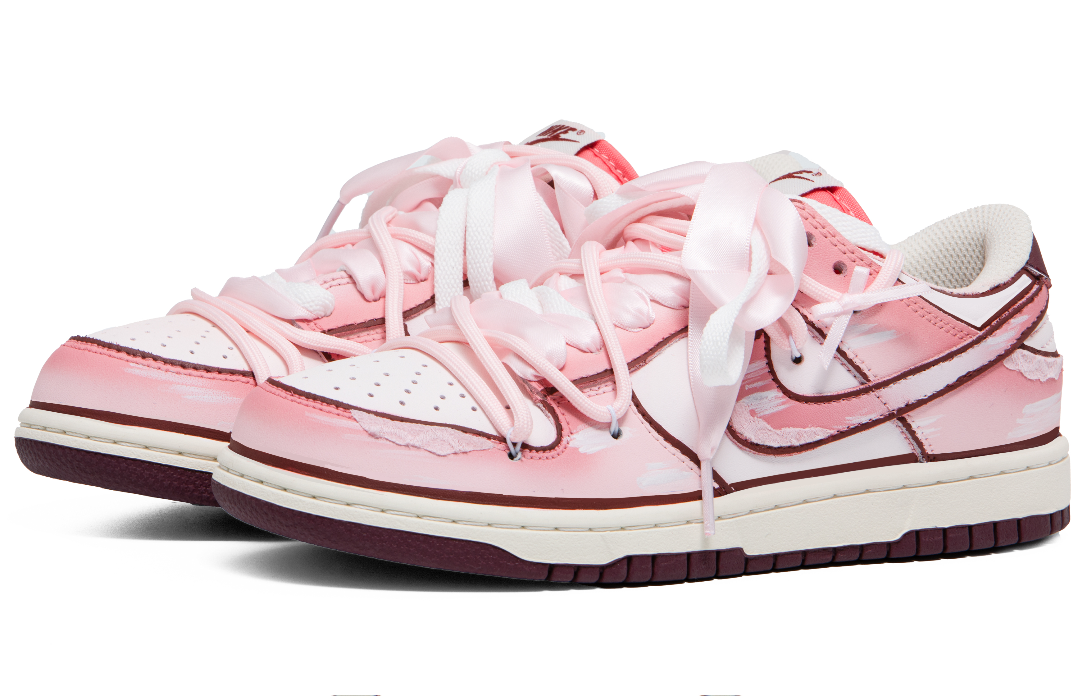 Shop (W) [Zapatillas Personalizadas] Nike Dunk Low 'Pink Comic' HF0736-161（Team63-粉色限定）