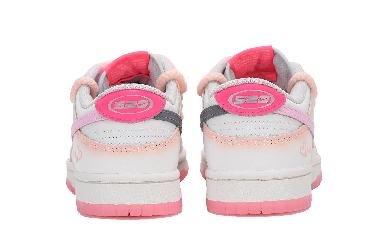 Shop (W) [Kasut Rekaan Sendiri] Nike Dunk Low 'Pink Deconstructed Love' FN3451-161(Team59-女款粉爱心三)