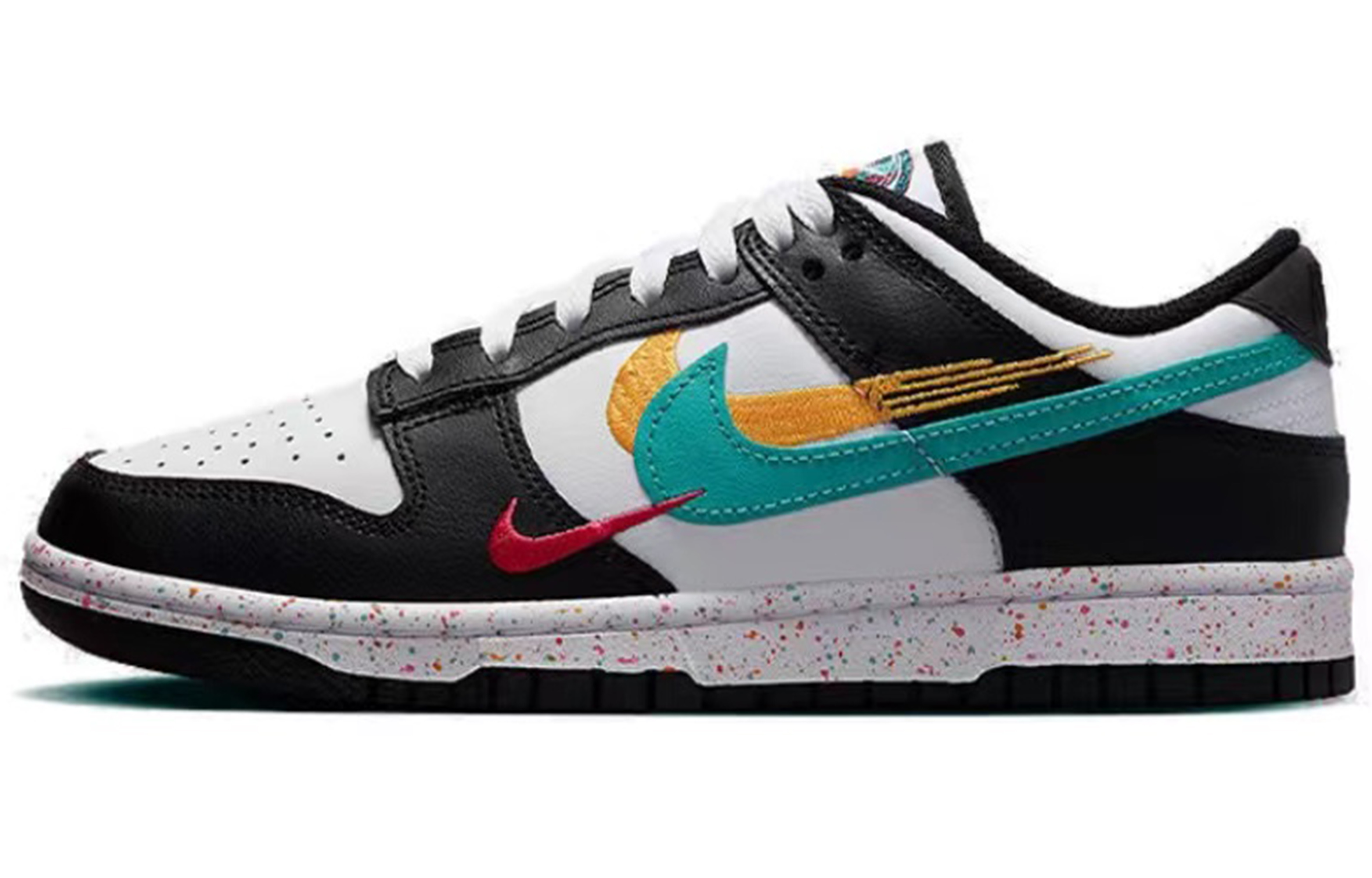 Details for (W) Zapatillas Nike Dunk Low 'Pink Flame Negro-Blanco-Latido' FD4623-131(Team35-怦然心动粉色火焰)