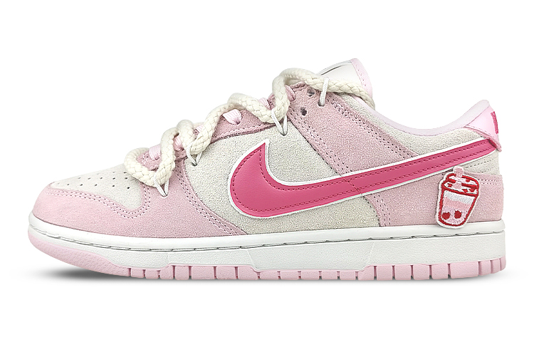 Buy (W) 【定制鞋款】耐克Dunk Low '粉红泡沫' DV3054-600(Team58-女款草莓珍珠奶茶)