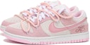 Lookbook 【客製球鞋】 Nike Dunk Low 粉泡 礼物 字母 解構 高街 低幫 板鞋 女款 粉色