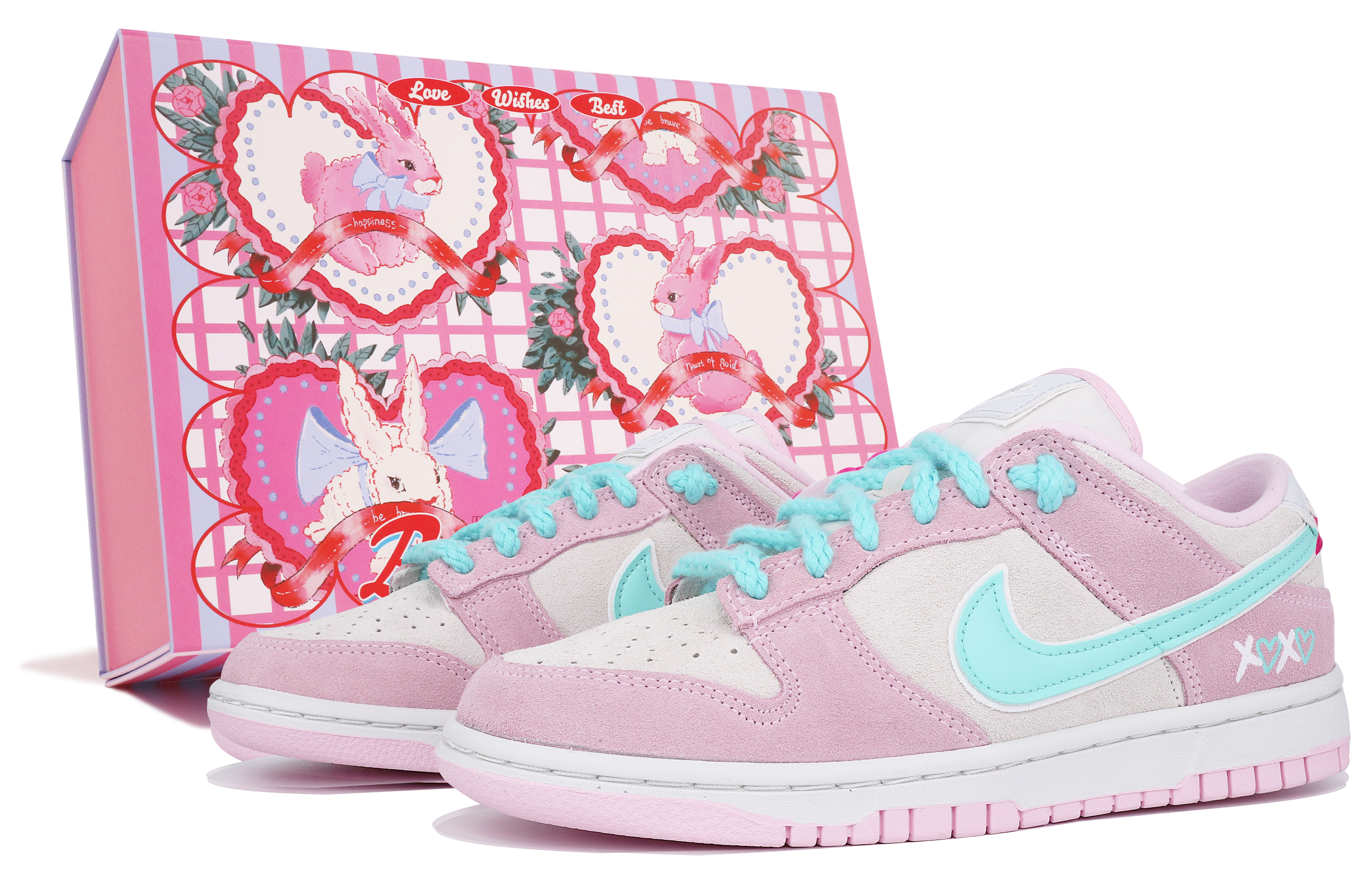 Buy (W) [Zapatillas Personalizadas] Nike Dunk Low 'Pink Foam Graffiti' DV3054-600(TeamTen-女款蒂蓝S-BOX)