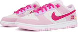 Lookbook 【定制球鞋】 Nike Dunk Low "Pink Foam" 復古女孩 夢幻 禮盒 塗鴉 低幫 板鞋 女款 白粉紫