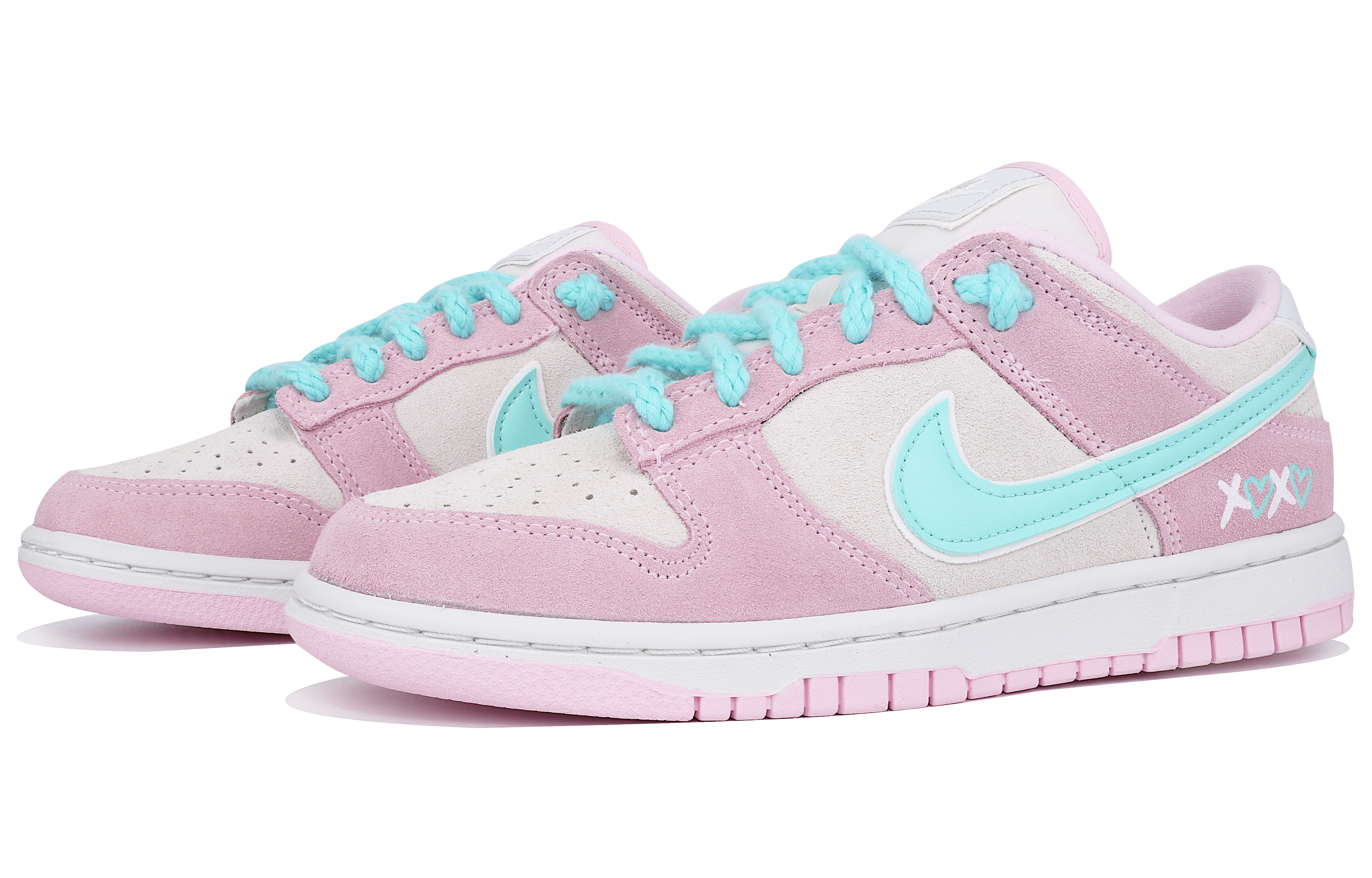 Shop (W) [Zapatillas Personalizadas] Nike Dunk Low 'Pink Foam Graffiti' DV3054-600(TeamTen-女款蒂蓝S-BOX)