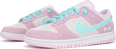【定制球鞋】 Nike Dunk Low Pink Foam 復古女孩 禮盒 塗鴉 低幫 板鞋 女款 白粉藍 Shop 【定制球鞋】 Nike Dunk Low Pink Foam 復古女孩 禮盒 塗鴉 低幫 板鞋 女款 白粉藍