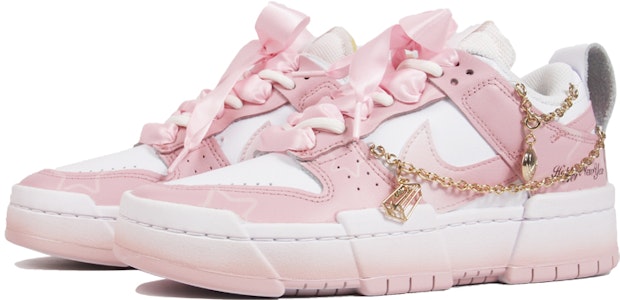 (W) 나이키 덩크 로우 '핑크 그라데이션 스타' (커스텀) DO5219-111(TeamJ-粉色渐变星星女款) Lookbook (W) 나이키 덩크 로우 '핑크 그라데이션 스타' (커스텀) DO5219-111(TeamJ-粉色渐变星星女款)