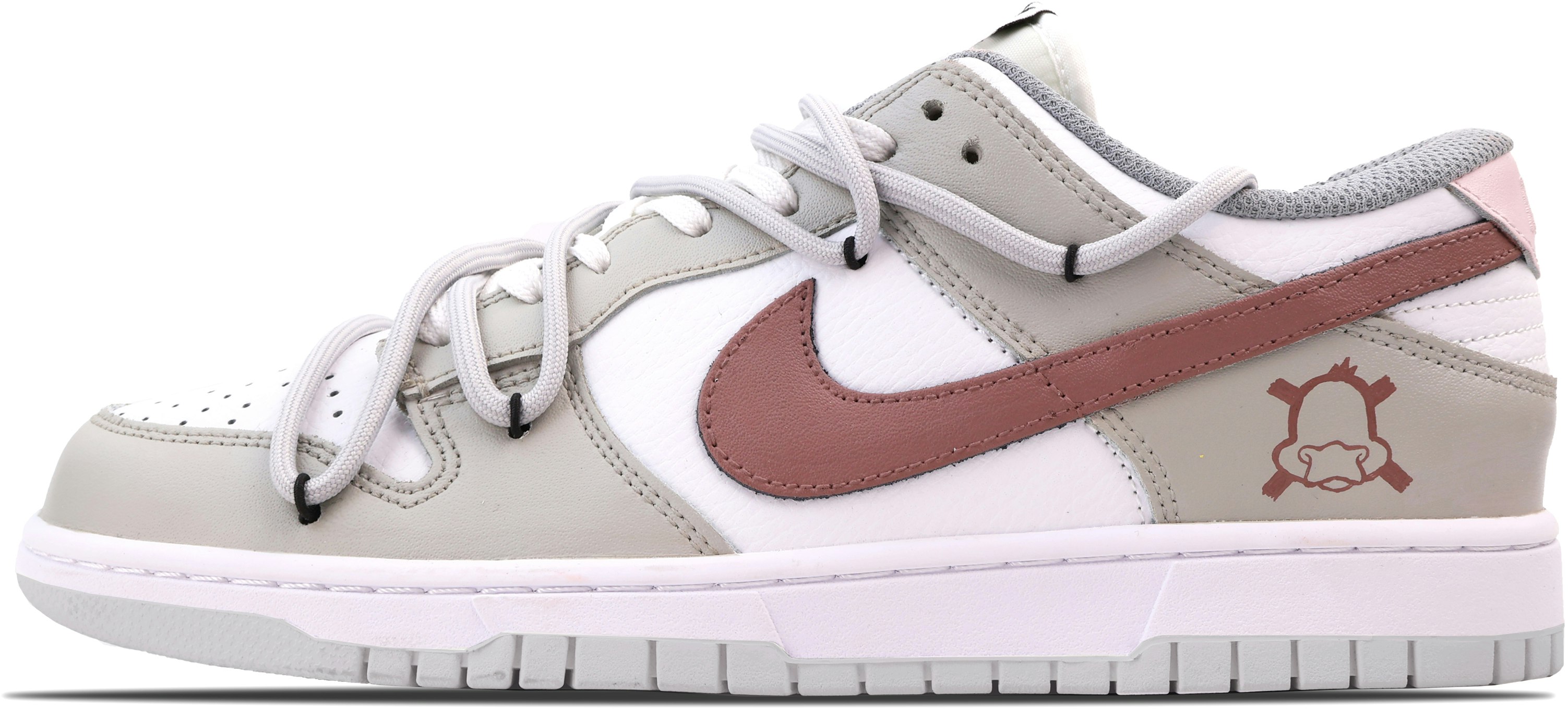 custom-shoes-women-nike-dunk-low-pink-grey-duckling