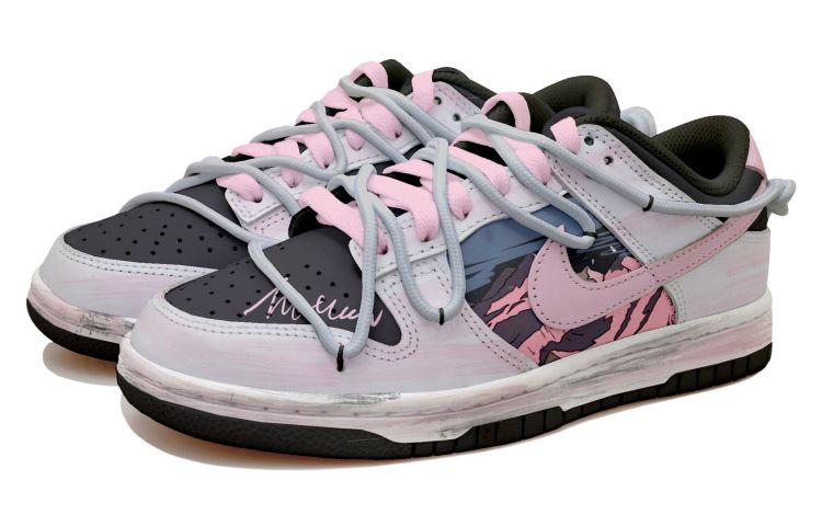 Lookbook (W) Zapatillas Nike Dunk Low 'Pink Hills - Negro Rosa Gris' CW1590-100(Team拾玖-浪漫星球S-BOX）