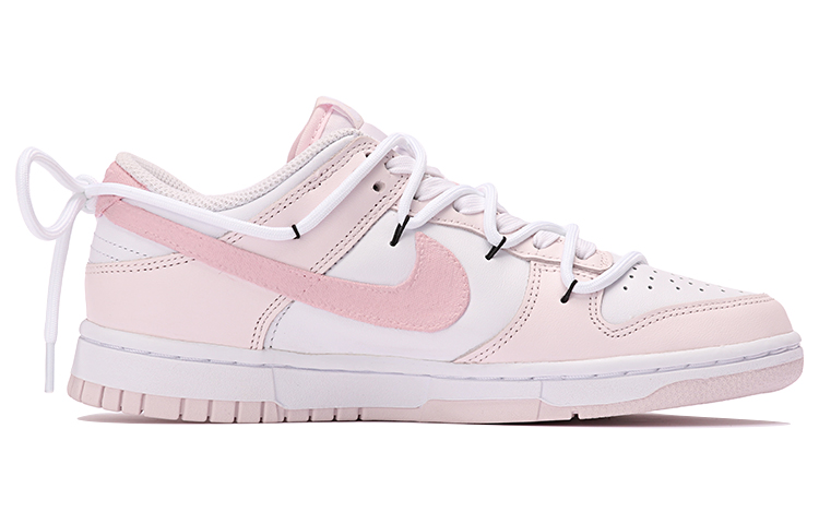 Order (W) Nike Dunk Low "Pink Maiden Deconstruidas" (Personalizadas) FD1449-100(TeamThree-女款淘气少女粉白)