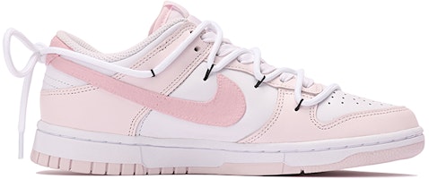 【定制球鞋】 Nike Dunk Low 粉色佳人 淘氣少女 解構風 vibe休閒 低幫 板鞋 女款 粉白 Order 【定制球鞋】 Nike Dunk Low 粉色佳人 淘氣少女 解構風 vibe休閒 低幫 板鞋 女款 粉白