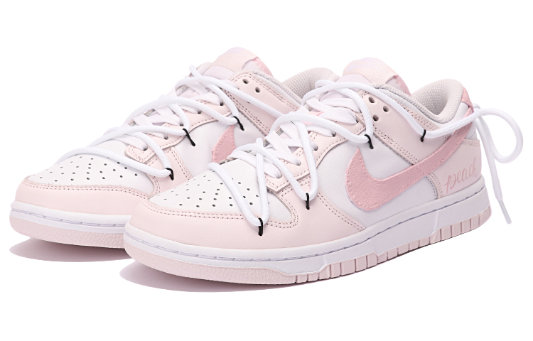 Lookbook (W) Nike Dunk Low "Pink Maiden Deconstruidas" (Personalizadas) FD1449-100(TeamThree-女款淘气少女粉白)