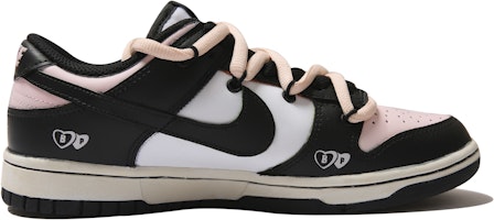 【定制球鞋】 Nike Dunk Low 粉墨甜心 SAML 甜酷 解構 雙鞋帶 低幫 板鞋 女款 黑粉 Order 【定制球鞋】 Nike Dunk Low 粉墨甜心 SAML 甜酷 解構 雙鞋帶 低幫 板鞋 女款 黑粉