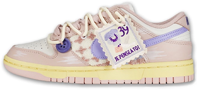 (W) ナイキ ダンク LOW ピンクオックスフォードパッチワーク (Nike Dunk LOW Pink Oxford Patchwork) DD1503-601(TeamF-女款紫罗兰邮票) Buy (W) ナイキ ダンク LOW ピンクオックスフォードパッチワーク (Nike Dunk LOW Pink Oxford Patchwork) DD1503-601(TeamF-女款紫罗兰邮票)
