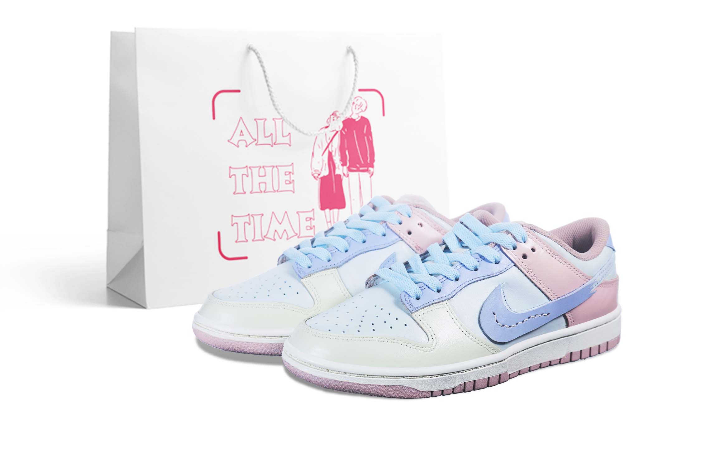Buy (W) [Kasut Custom] Nike Dunk Low 'Pink Oxford' DD1503-601(Team36-夏日甜美)