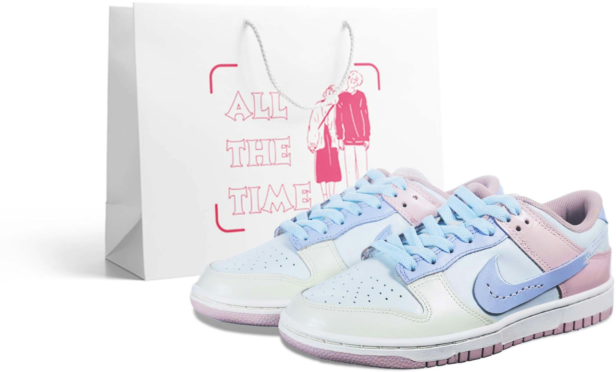 custom-shoes-women-nike-dunk-low-pink-oxford-dd-1503-601-team36