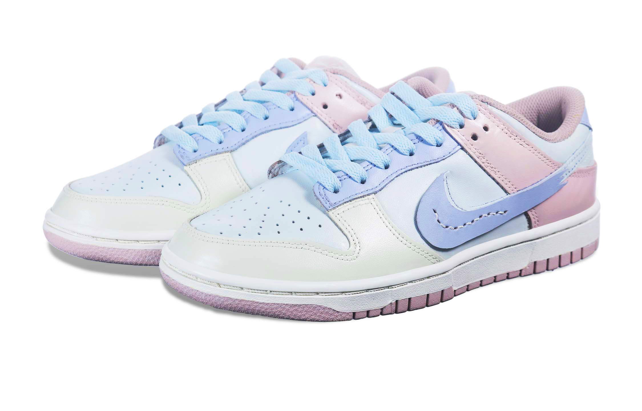 Shop (W) [Kasut Custom] Nike Dunk Low 'Pink Oxford' DD1503-601(Team36-夏日甜美)