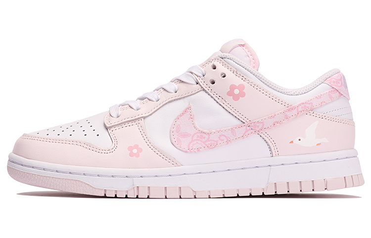 Buy (W) [定制鞋款] 耐克Dunk Low '粉色佩斯利' FD1449-100(TeamThree-女款腰果花粉白)