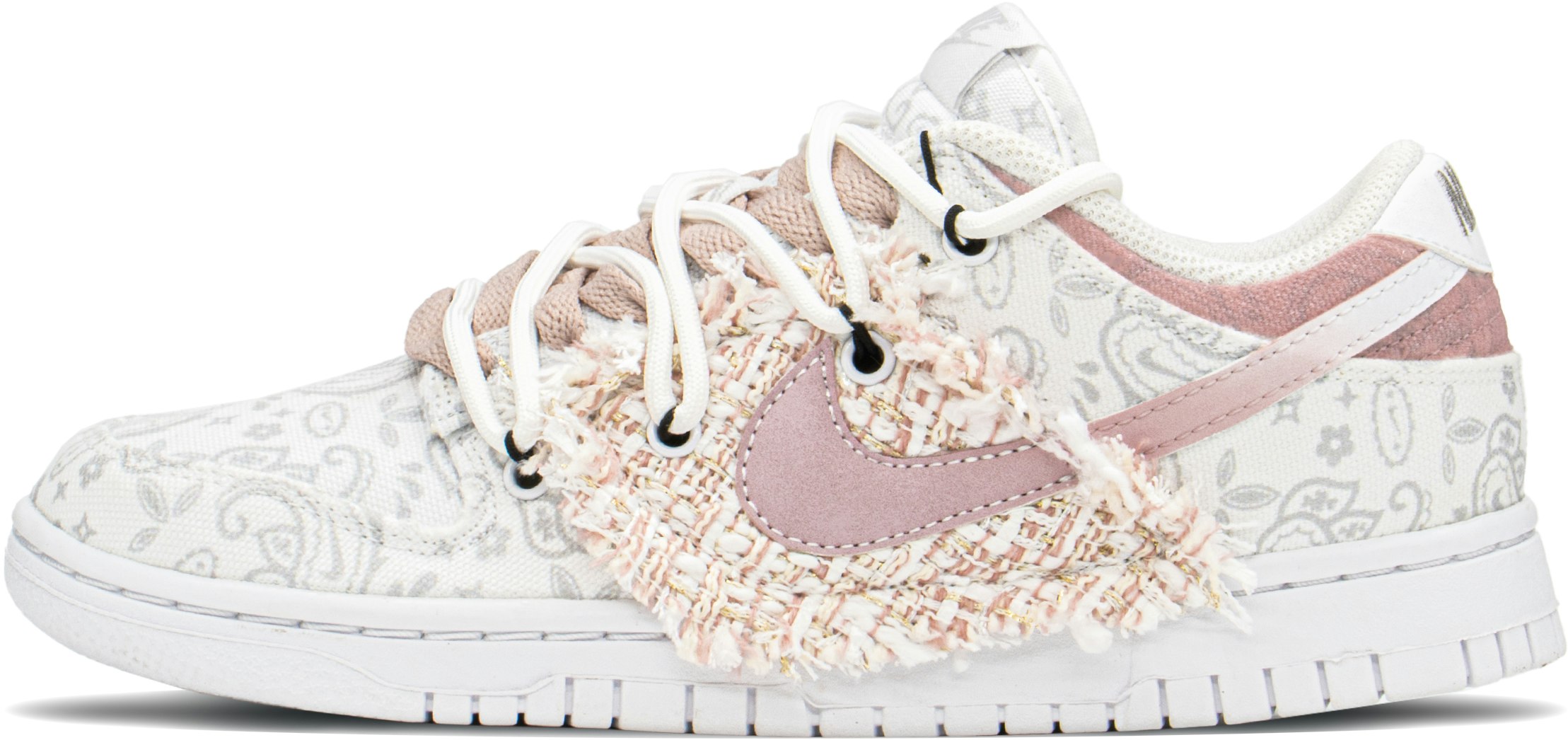 custom-shoes-women-nike-dunk-low-pink-paisley
