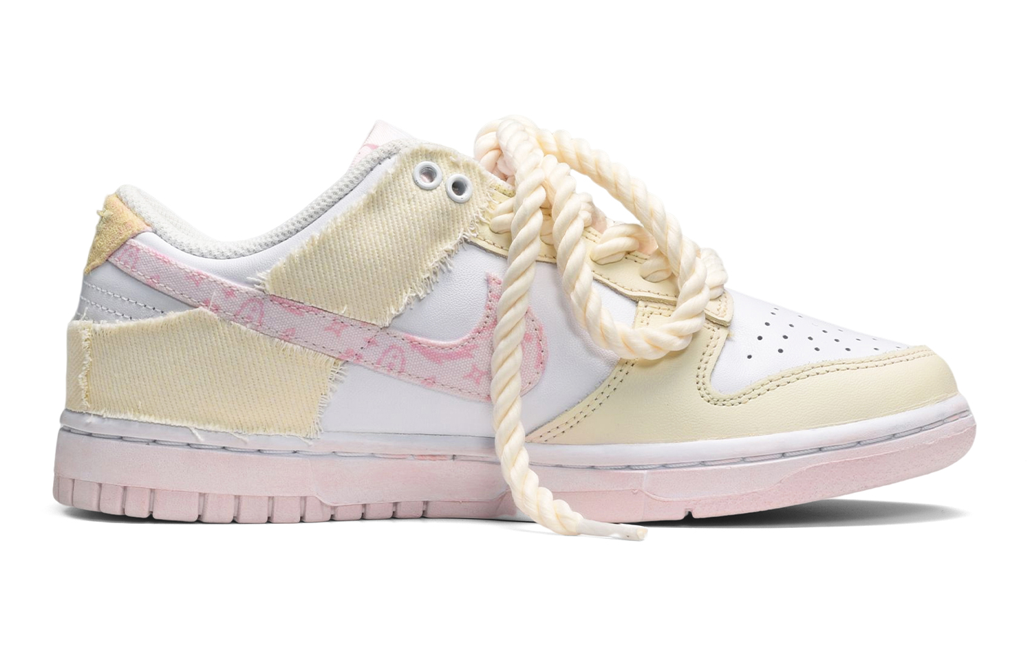 Order (W) [定制鞋款] 耐克 Dunk Low '粉色佩斯利' FD1449-100(TeamE-女款奶油小花粉白黄BOX)