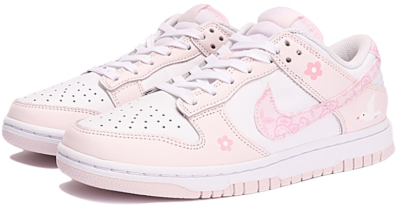 (W) 나이키 덩크 로우 '핑크 페이즐리' (커스텀) FD1449-100(TeamThree-女款腰果花粉白) Lookbook (W) 나이키 덩크 로우 '핑크 페이즐리' (커스텀) FD1449-100(TeamThree-女款腰果花粉白)