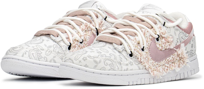 (W) ナイキ ダンク LOW ピンクペイズリー (カスタム) DJ9955-100(TeamA-DK女小香风粉S-BOX) Lookbook (W) ナイキ ダンク LOW ピンクペイズリー (カスタム) DJ9955-100(TeamA-DK女小香风粉S-BOX)