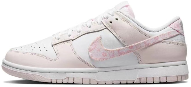 【訂製球鞋】Nike Dunk Low "Pink Paisley" 手繪塗鴉 奶油小花 低幫 板鞋 女款 粉白黃 Sizing 【訂製球鞋】Nike Dunk Low "Pink Paisley" 手繪塗鴉 奶油小花 低幫 板鞋 女款 粉白黃
