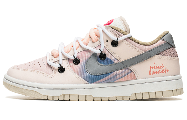 Buy (W) [定制鞋款] 耐克Dunk低帮'粉紫解构牛仔' DX6060-121(TeamB-粉紫灰钩解构)