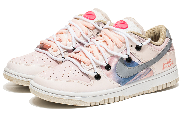 Lookbook (W) [定制鞋款] 耐克Dunk低帮'粉紫解构牛仔' DX6060-121(TeamB-粉紫灰钩解构)