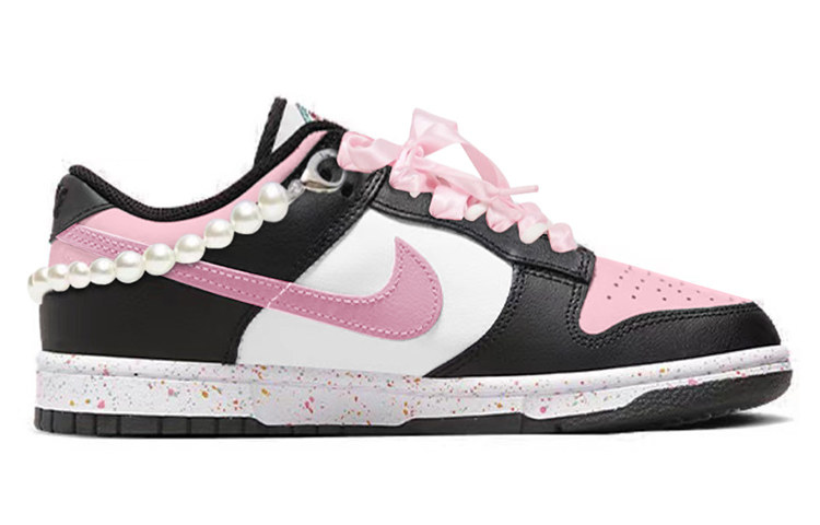 Order (W) [Kasut Custom] Nike Dunk Low 'Pink Sakura Pearl' FD4623-131(TeamY-女款三勾珍珠少女樱花粉)