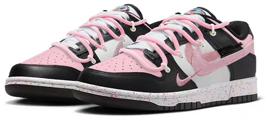 (W) 나이키 덩크 로우 '핑크 스타' (커스텀) FD4623-131(TeamY-女款粉星黑白粉) Lookbook (W) 나이키 덩크 로우 '핑크 스타' (커스텀) FD4623-131(TeamY-女款粉星黑白粉)