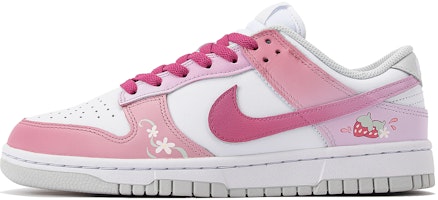 【訂製球鞋】Nike Dunk Low 蔷薇草莓 少女 休閒 配搭 保暖防滑減震耐磨 低筒 板鞋 女款 粉白 Buy 【訂製球鞋】Nike Dunk Low 蔷薇草莓 少女 休閒 配搭 保暖防滑減震耐磨 低筒 板鞋 女款 粉白