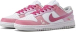 Shop 【訂製球鞋】Nike Dunk Low 蔷薇草莓 少女 休閒 配搭 保暖防滑減震耐磨 低筒 板鞋 女款 粉白