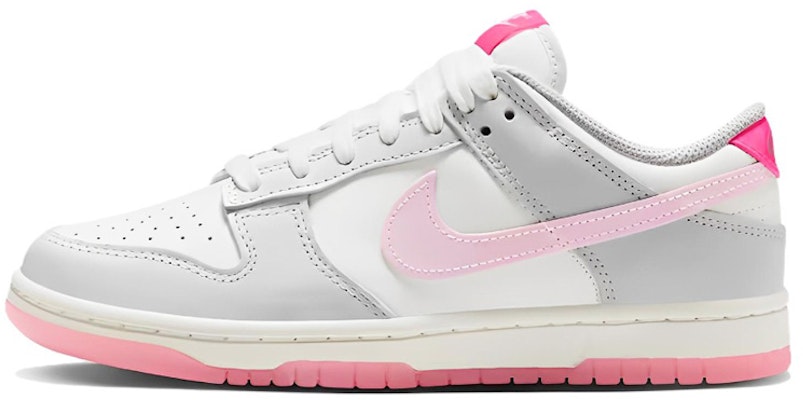【特製球鞋】Nike Dunk Low 滑板文化 雙向投入 禮盒 防滑耐磨 低筒 板鞋 女款 粉白 Details for 【特製球鞋】Nike Dunk Low 滑板文化 雙向投入 禮盒 防滑耐磨 低筒 板鞋 女款 粉白