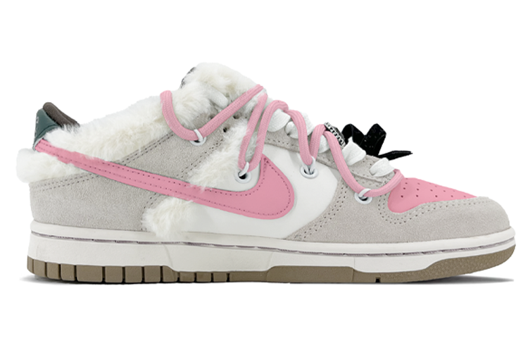Order (W) [定制鞋] 耐克Dunk Low '粉白毛皮镶钻' FB1859-121(TeamK-兔子彩虹S-BOX)